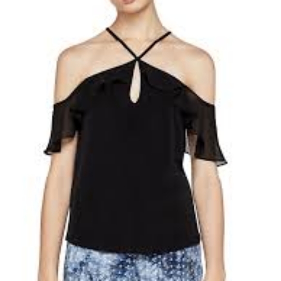 BCBGeneration Keyhole Ruffle Top - Picture 5 of 6